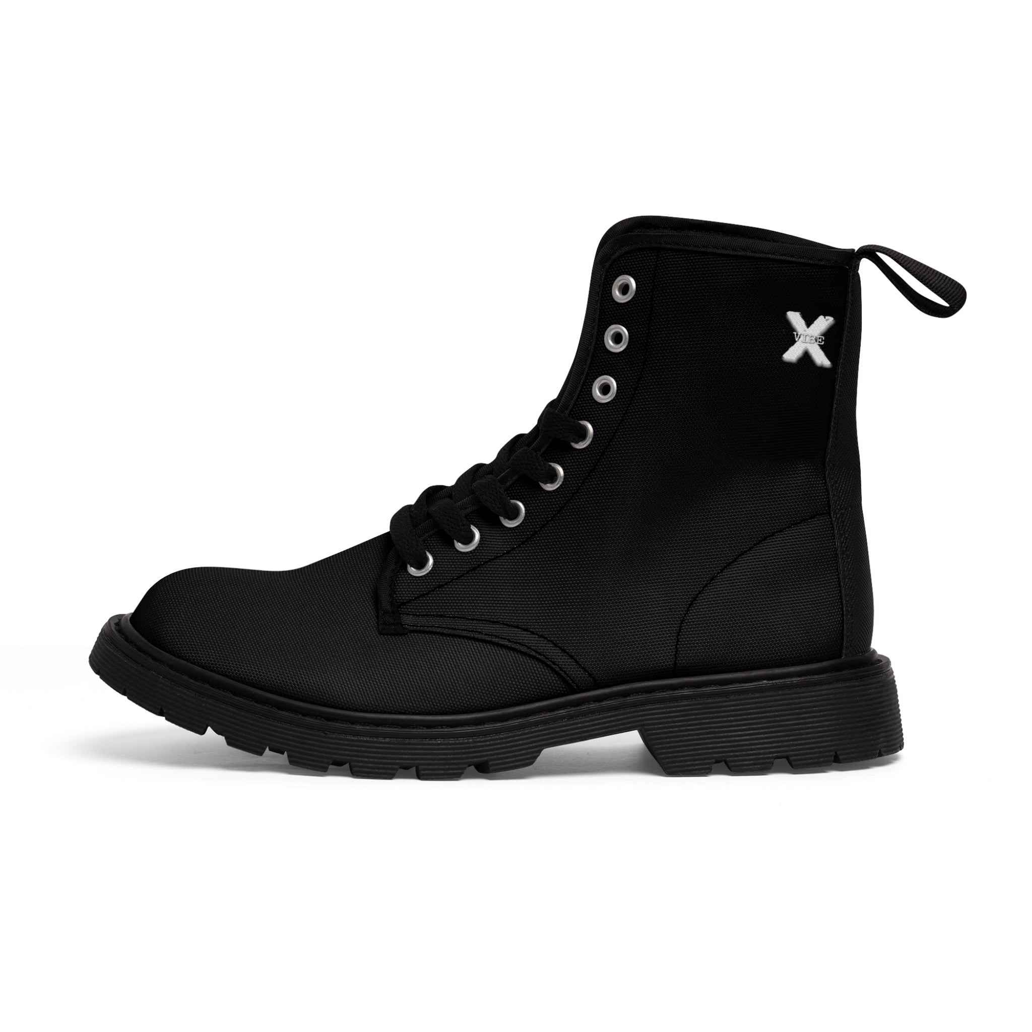 X-Vibe Men's Canvas Boots (Black/W)