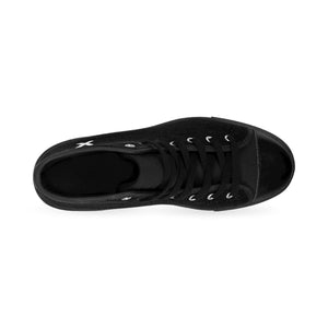 Men's High-top Sneakers (Black/W)