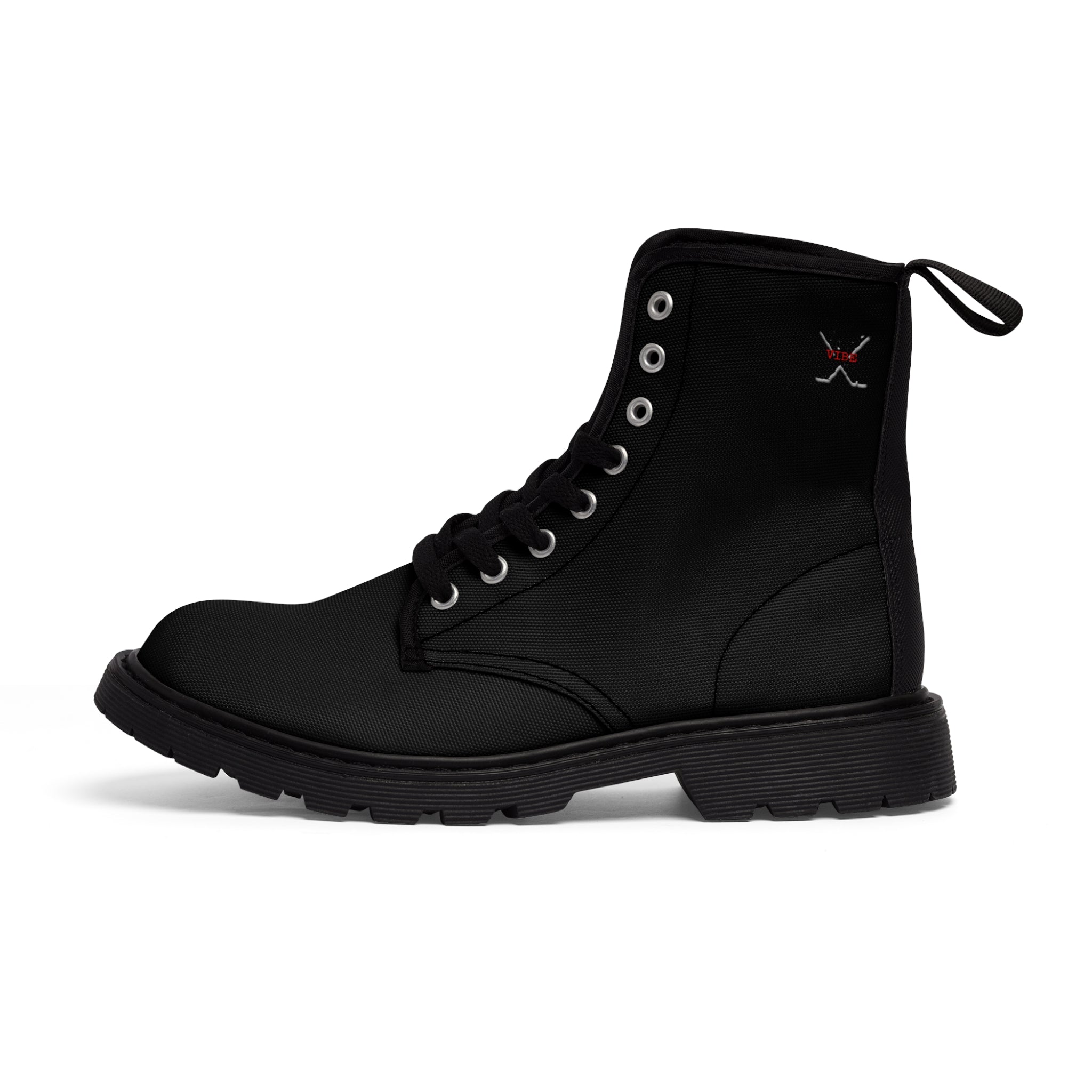 X-Vibe Men's Canvas Boots (Black/B)