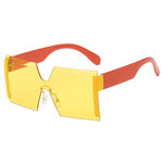 Load image into Gallery viewer, Women&#39;s Oversized Square Rimless Sunglasses
