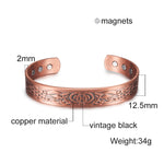 Load image into Gallery viewer, Pure Copper Celtic Style Magnetic Bracelet
