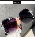 Load image into Gallery viewer, Vintage Rimless Rhinestone Sunglasses for Women
