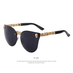 Load image into Gallery viewer, Women Gothic Gold Skull Frame Metal Sunglasses
