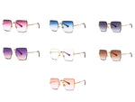 Load image into Gallery viewer, Women&#39;s Rimless Square Sunglasses
