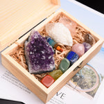 Load image into Gallery viewer, Natural Healing Stones with Wooden Box
