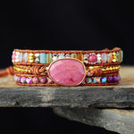 Load image into Gallery viewer, Natural Healing Stone Women&#39;s Wrap Bracelet
