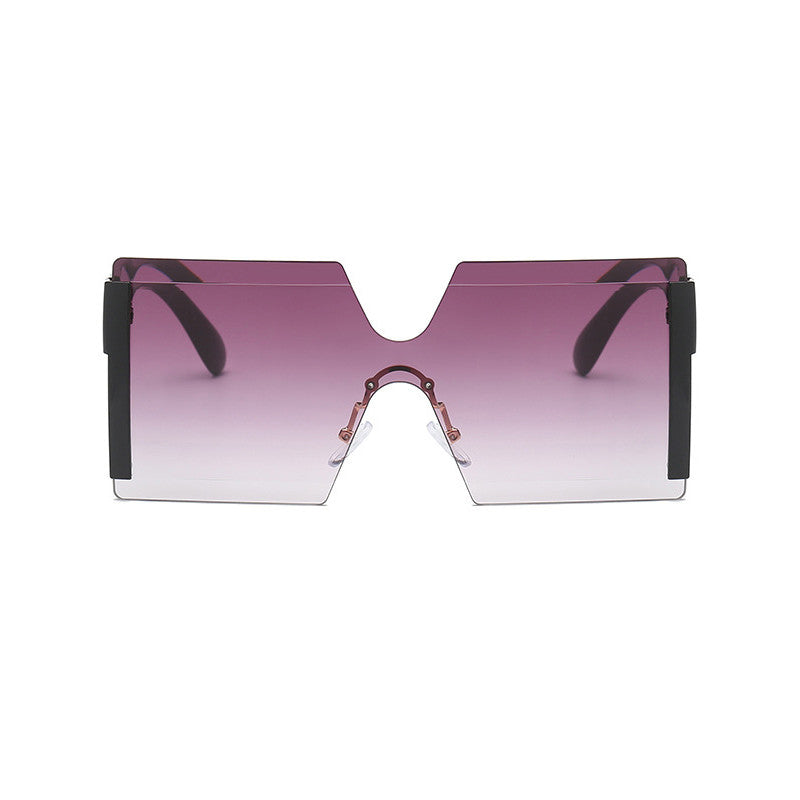 Women's Oversized Square Rimless Sunglasses