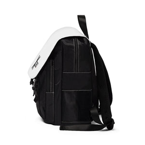 Unisex Casual Shoulder Backpack (W/Blk)