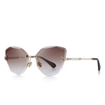 Load image into Gallery viewer, Women&#39;s Crystal Shaped Rimless Sunglasses
