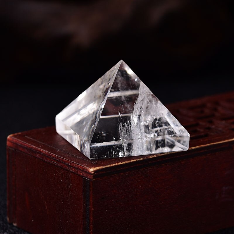 Natural Powder Pyramid Quartz Crystal Stone