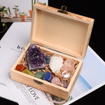 Load image into Gallery viewer, Natural Healing Stones with Wooden Box
