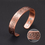 Load image into Gallery viewer, Pure Copper Celtic Style Magnetic Bracelet
