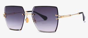Women's Rimless Square Sunglasses