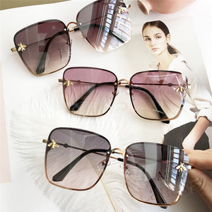 Women's Gradient Color Square Sunglasses