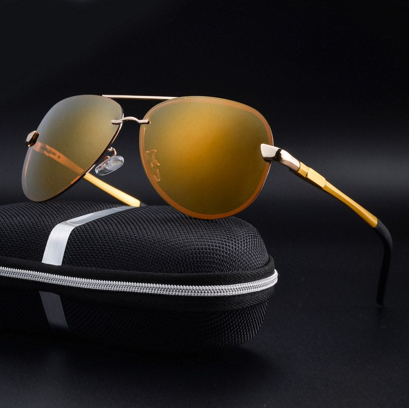 Men's Casual Polarized Aviator Sunglasses
